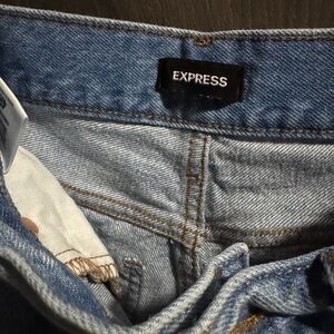 Express Light Blue Flare Jeans
